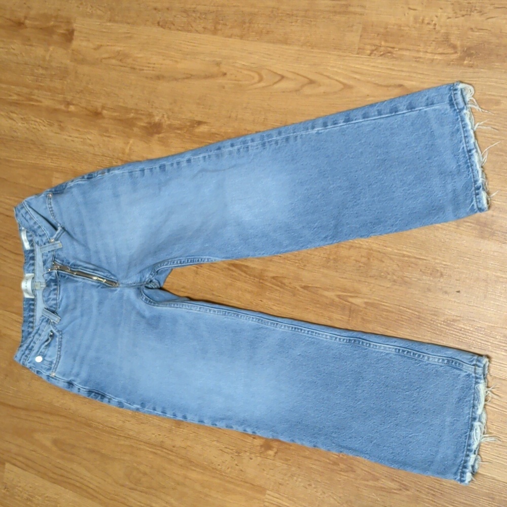 Frame Denim Light Blue Le Jane Crop Jeans